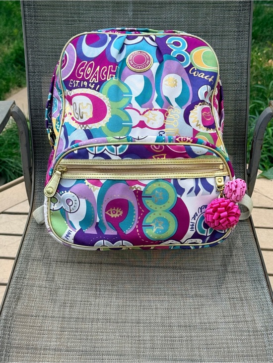 Coach Handbags - Coach Poppy Pop-C Limited Edition Graffiti Backpack